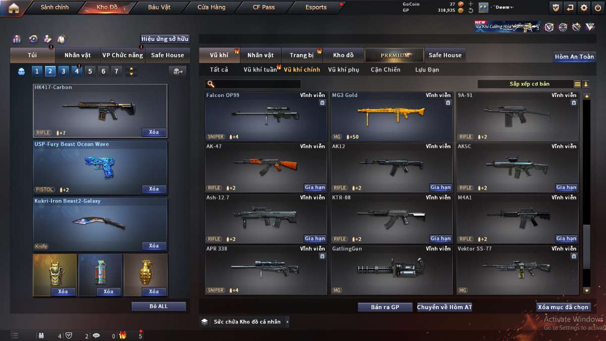 shop acc cf uy tin gia re